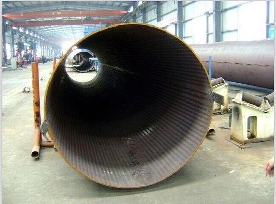 Tubo soldado con autógena del diámetro grande de la tubería de acero Sch80 del carbono de LSAW SSAW