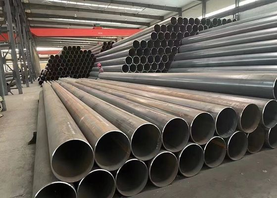 Tubo de acero al carbono ERW con acabado de superficie negro / galvanizado / barniz