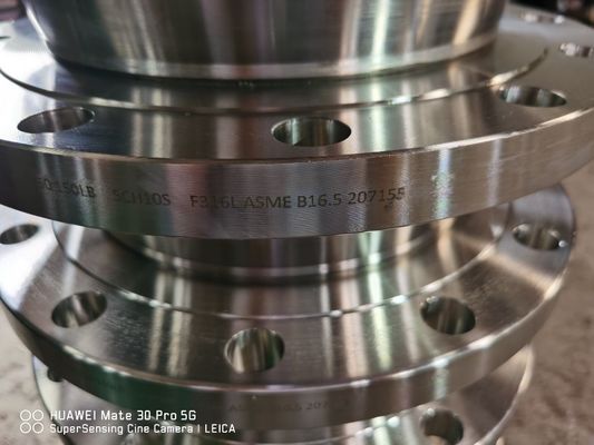 Flange de acero soldado recubierto de aceite clase 300 para instalación de tuberías industriales