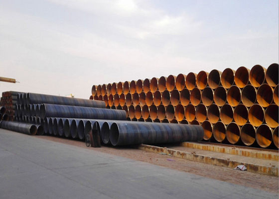 Tubo de acero de 2540 mm SSAW con extremos planos no secundarios pared de 25,4 mm