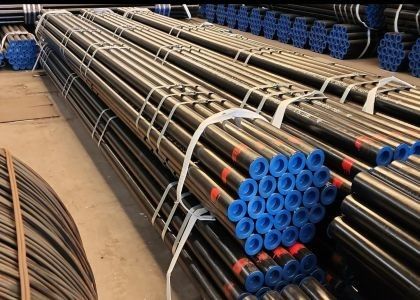 Línea inconsútil laminada en caliente API 5L ASTM estándar A106 A53 del tubo de aceite de la tubería de acero