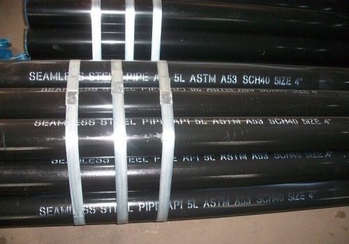 Tubo de acero ASTM A53 de grado B ERW con pintura negra
