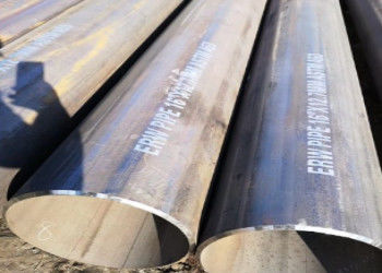 5.8m-12m longitud pintura negra ERW tubería de acero para la industria del petróleo y el gas tuberías