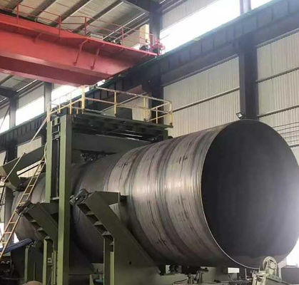 Certificado de ensayo de molino de 5 mm-25,4 mm SSAW tubo de acero para equipos de maquinaria pesada