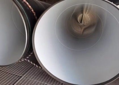 Q235 Tubo de acero SSAW 3PE recubierto para proyectos de construcción de petróleo