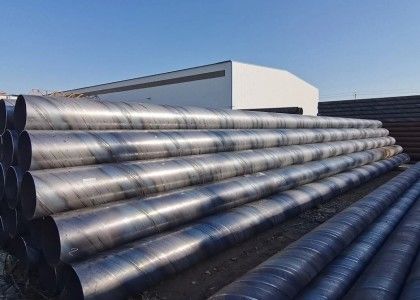 Tubo de acero soldado en espiral de gran diámetro Gas de agua y aceite 12 m de longitud Certificado ASTM