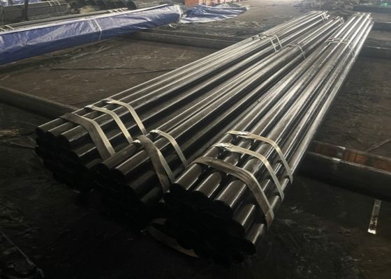 GB/T8162 Tubo de acero sin costura estándar con pintura negra y tolerancia del ±10% en el proceso de producción laminado en caliente