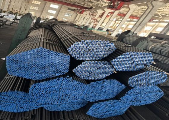 GB/T8162 Tubo de acero sin costura estándar con pintura negra y tolerancia del ±10% en el proceso de producción laminado en caliente
