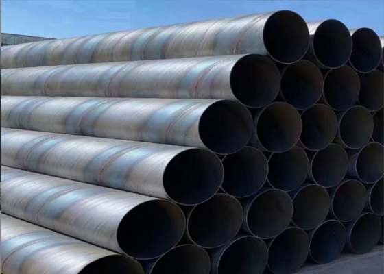 Tubería de acero SSAW para construcción Q235 Q345 Longitud 6-12M Tolerancia ±1%