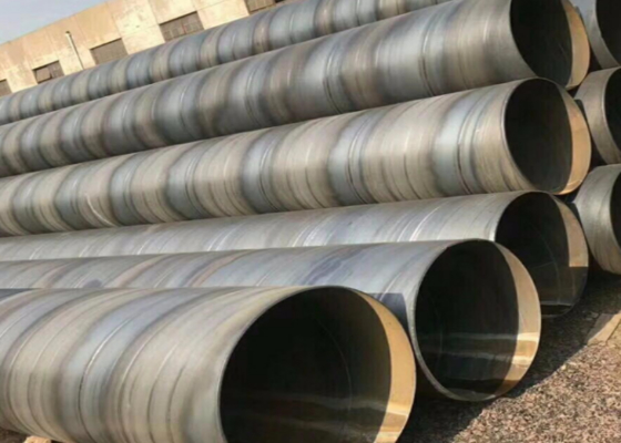 Tubería de acero SSAW estándar JIS 5mm-25.4mm de espesor de pared para petróleo y construcción