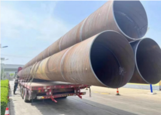 Tuberías de acero SSAW de carbono de 6M y 12M para construcción y transporte de petróleo