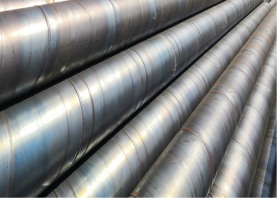 Tubería de acero SSAW para construcción Q235 Q345 Longitud 6-12M Tolerancia ±1%