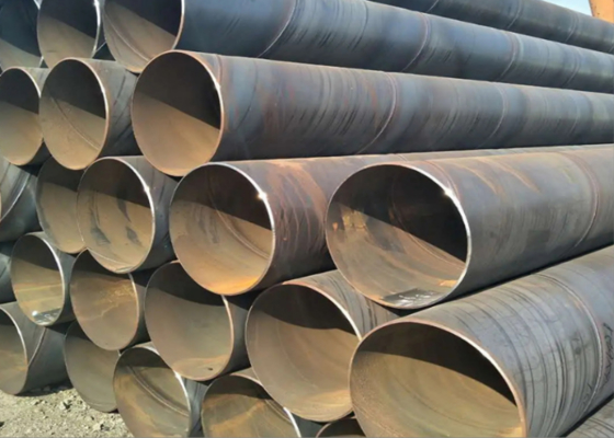 Tubo de acero SSAW para la construcción de puentes 5 mm-25,4 mm espesor de pared