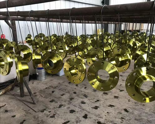 Flange de acero de pintura amarilla clase 300 para aplicaciones industriales de alta presión