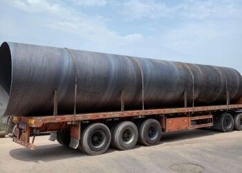 5 mm-25,4 mm espesor de pared SSAW tubo de acero grado X42-X60 con servicio de procesamiento de descoiling para el transporte de fluidos